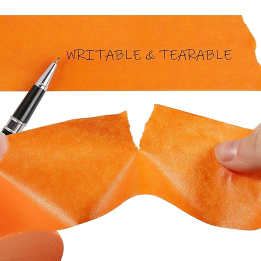 Orange Painters Tape,2 inch x 60 Yards - Medium Adhesive Masking Tape for Painting,Labeling,DIY Crafting,Decoration and School Projects