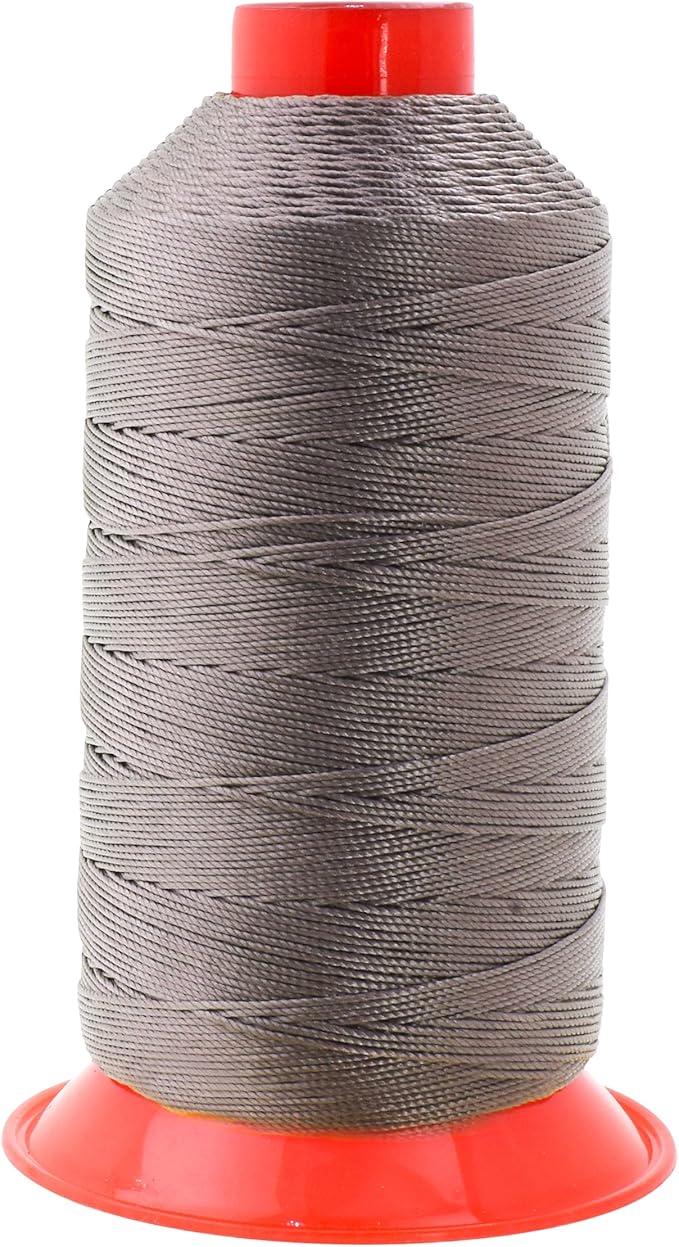 Mandala Crafts Size 277 840D T270 Bonded Nylon Thread - Taupe 800 YDs Tex 270 Heavy Duty Sewing Threads for Leather, Jeans, Weaving, Outdoor Marine Upholstery