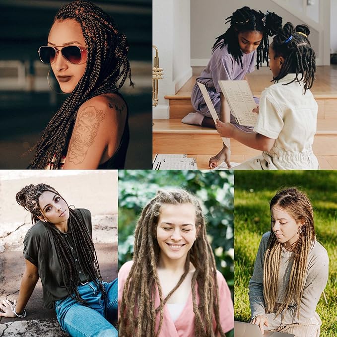 KACOLA Dreadlock Crochet Hook for Hair, Locs Crochet Needle, Dreadlocks loc Crochet Needle, Interlocking Tool for locs, Braid Craft (0.5mm)