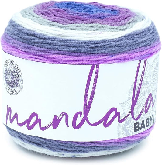Lion Brand Yarn Mandala Baby Yarn, Magic Moon, 1 Skein