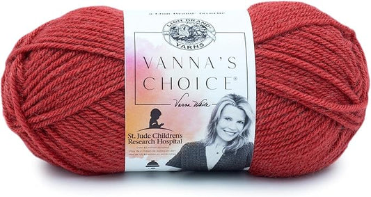 (1 Skein) Lion Brand Yarn Vanna's Choice, Dusty Cedar