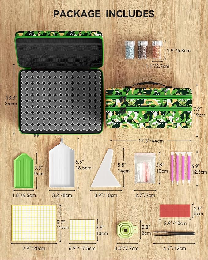 ARTDOT 420 Slots Storage Container for Diamond Painting Kits for Adults,Portable Diamond Painting Storage Box with Accessories and Tools