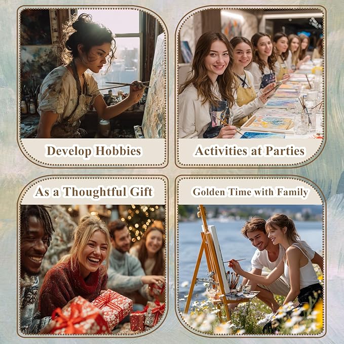 HMZephitiquc Paint by Numbers Kit for Adults Flowers, Flower Paint by Number for Adults, Flowers Painting by Numbers, Acrylic Oil DIY Crafts for Gift Home Decor 16x20 in