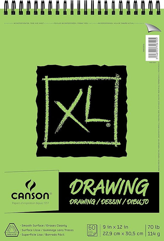 Canson XL Series Drawing, 9" x 12", Green