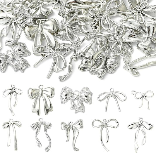 Antique Silver Cross Drink Insect Animal Theme Charms for DIY Jewelry Bracelet Necklace Earring Keychain Decor