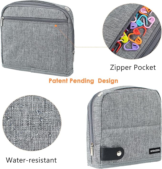 Crochet Hook Case - Stand Up Organizer - Unique Design - Knitting & Crochet Supplies Holder
