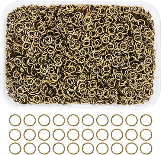 Mandala Crafts Assorted Jump Rings for Jewelry Making, 1200 PCs, 4mm-10mm, Metal O Rings