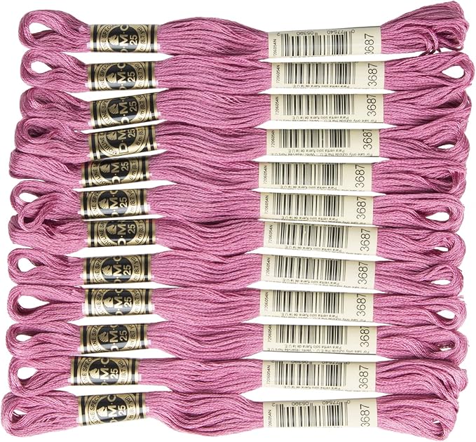 DMC 6-Strand Embroidery Cotton Floss, Mauve