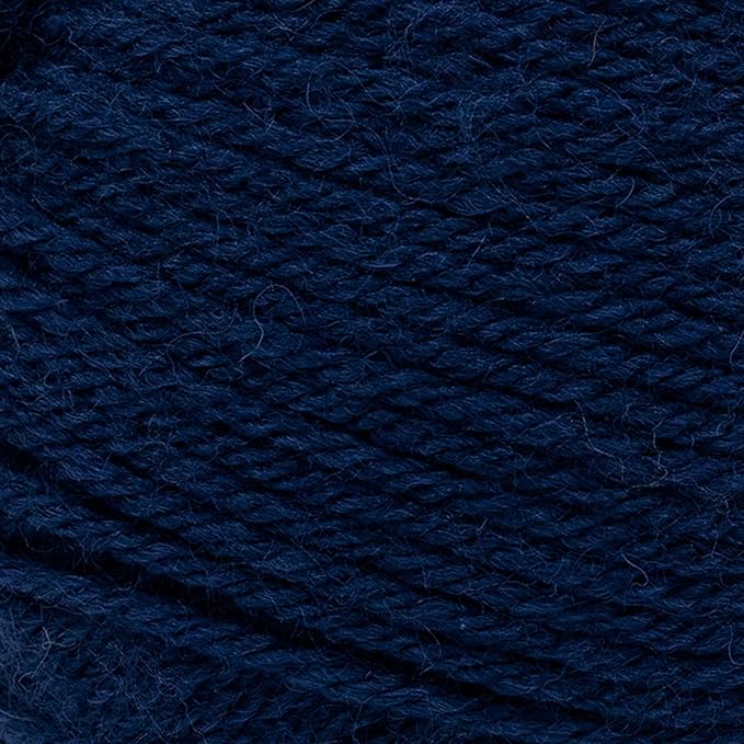 Lion Brand Wool-Ease DK Yarn, Yarn for Knitting, Crocheting, and Crafts, Navy, 1 Pack
