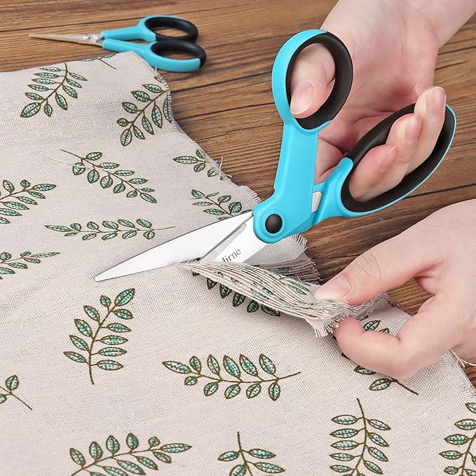 Premium sewing Scissors Bundle, Perfect Sewing Partners, Sharp and Durable, Comfortable Handle, Contains 9”Fabric scissors, 5”Detail Shear, 3.9”Embroidery Scissors, 4.8”Thread Snips