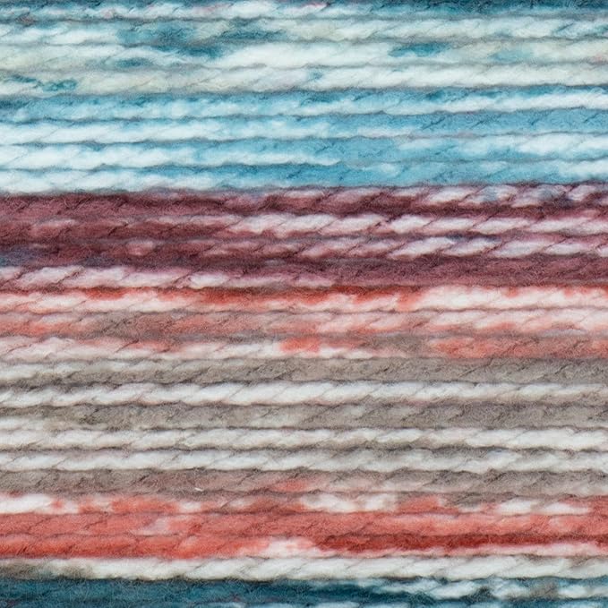 Lion Brand Yarn Mandala Impressions, Multicolor Yarn for Knitting, Crochet and Crafting, Patchwork, 1 Pack