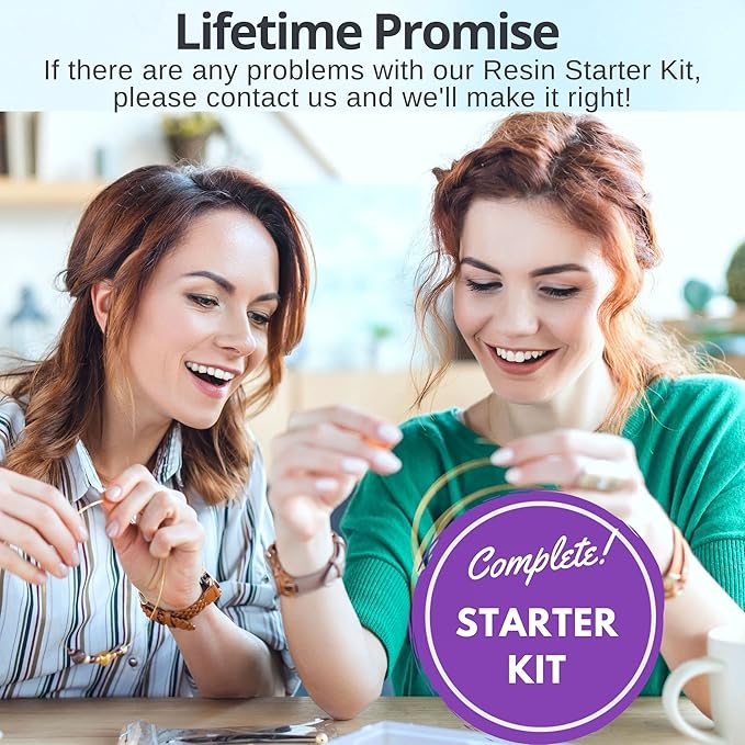 piccassio epoxy resin kit for beginners – 208-piece jewelry making & craft kit with molds, dried flowers, glitter & tools – complete starter set for keychains, bookmarks, pendants & diy resin art