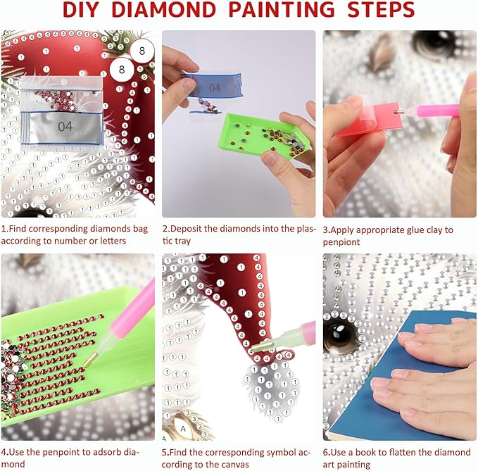 SENQAO Hummingbird Diamond Art Hanging Kits for Adults Kids, Christmas Diamond Art Suncatchers, 5D Special Shape Diamond Painting Pendant Window Ornament Gifts for Home Garden Door Wall Decor