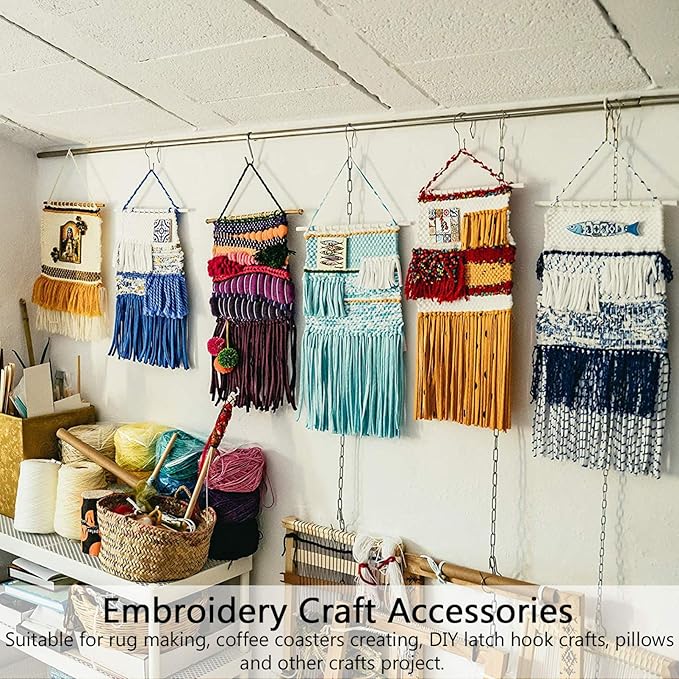 EXCEART Craft Mesh Rug Hooking Mesh Canvas Hook Rug Making Carpet Tapestry DIY Sheet for Embroidery Cross Crafts Decoration 100x150cm Embroidery Tools