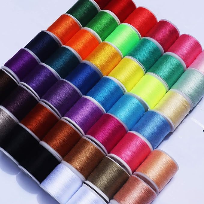 45 spools Sewing Thread Kits Polyester for Hand & Machine Sewing,100yards Each,Total 4500yards