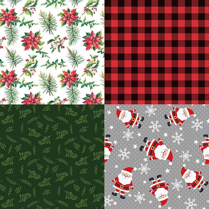 YASMEN Scrapbook Paper Pad 6"×6" - 24 Sheets Christmas Scrapbooking Supplies Kit, Single-Sided Patterned Cardstock Pads for Card Making, Designer Planner Journals, Background Borders, Greeting Cards