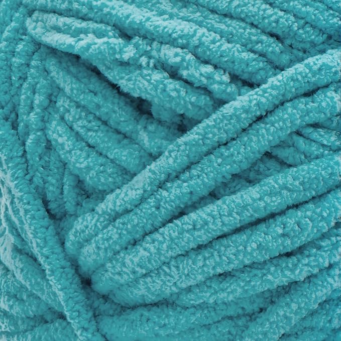 Bernat BABY BLANKET BB Baby Teal Yarn - 1 Pack of 10.5oz/300g - Polyester - #6 Super Bulky - 220 Yards - Knitting/Crochet