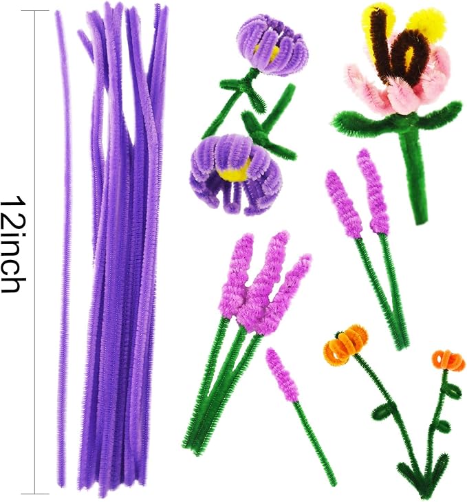 862 Pieces Art & Craft Supplies Set DIY Activities & Parties Pipe Cleaners Craft Set 200 Pcs Pipe Cleaners 454 Pcs Pom Poms 208 Pcs Wiggle Eyes Self Adhesive