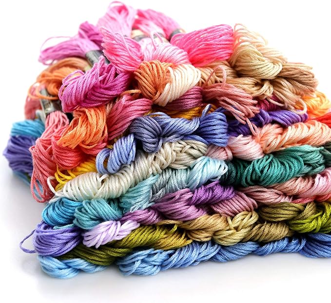 lovimag embroidery thread floss 360 colors skeins friendship bracelet string making bracelets cross stitch kit supplies thin yarn sewing patterns cotton strings crochet braces wrap rainbow crafts