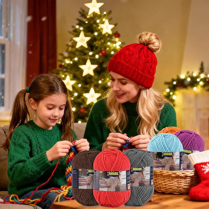 Chunky Velvet Yarn for Crocheting & Knitting, 7.05oz 262.4yd Super Soft Chenille Plush Yarn, Bulk Thick Yarns for Baby Blankets, Amigurumi, Scarves | 20 Colors(1, Pink)