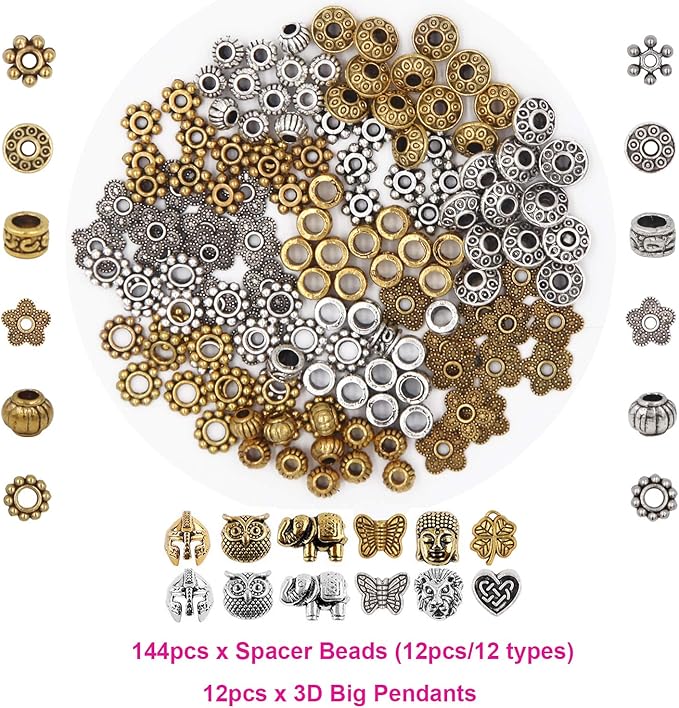 EuTengHao 810Pcs Color Lava Rock Beads Stone Chakra Beads Spacer Beads Kit with Volcanic Gemstone Crystal String for Diffuser Essential Oils Yoga Bracelets DIY Jewelry Making Supplies (4mm 6mm 8mm)