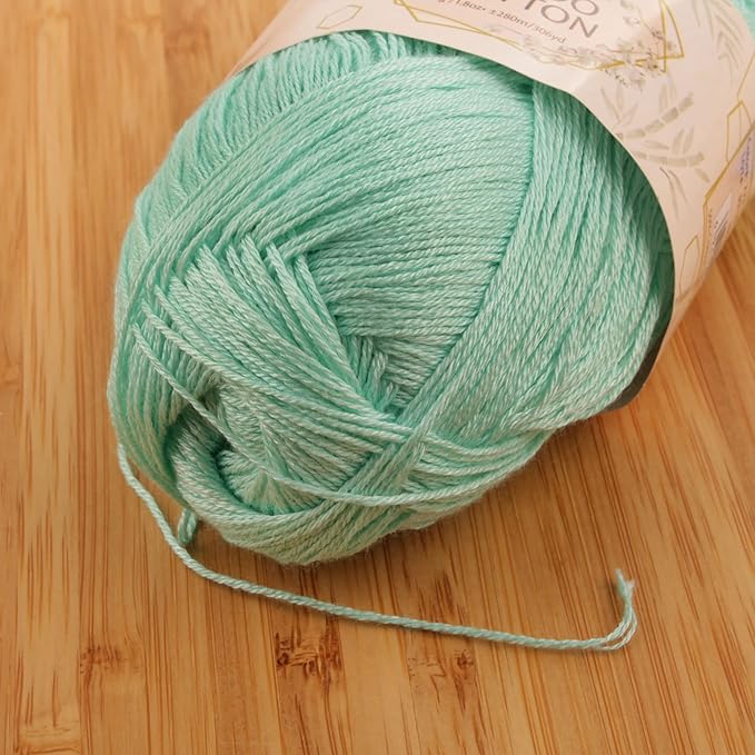 JubileeYarn Baby Soft Bamboo Cotton Yarn - 50g/Skein - Caribbean Reef - 4 Skeins