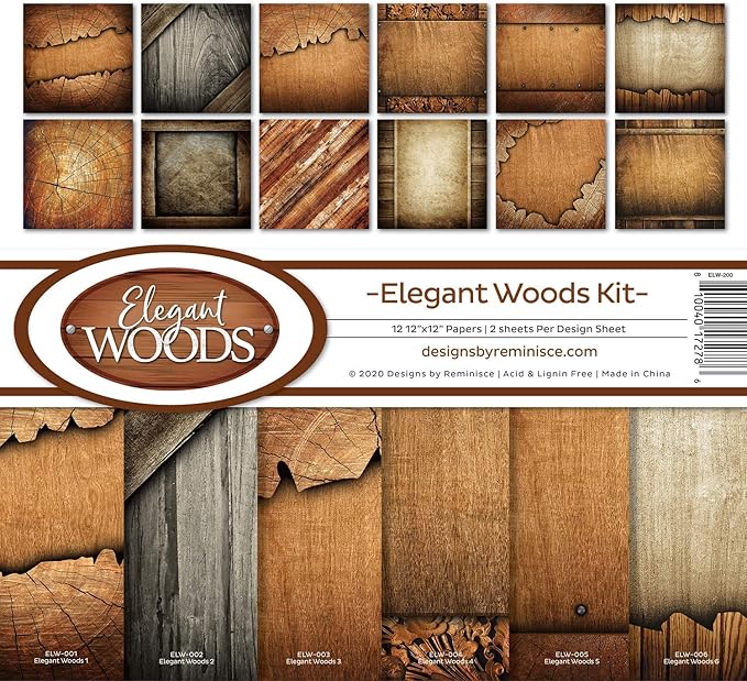 Reminisce Elegant Woods Scrapbook Collection Kit