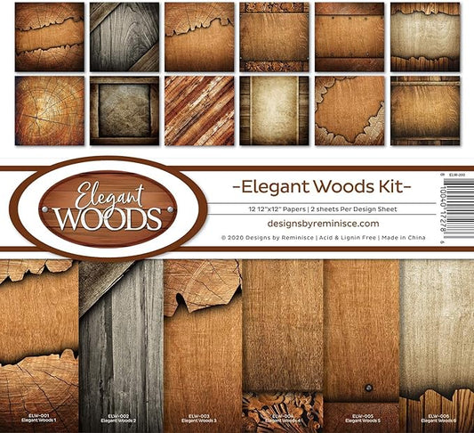 Reminisce Elegant Woods Scrapbook Collection Kit