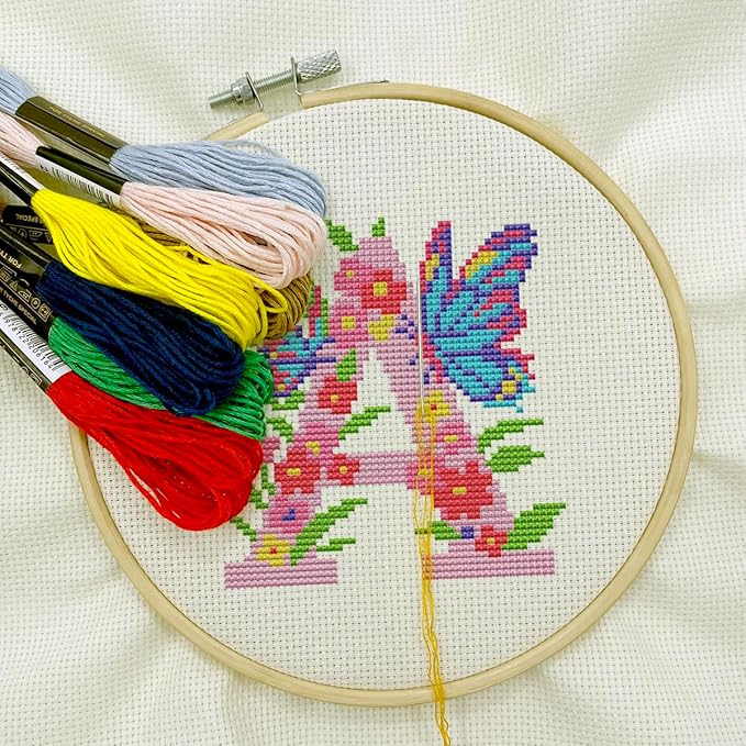 36 Colors Embroidery Thread Set with DMC Codes - Premium Cotton Sewing Floss for Cross Stitch, 8m per Skein, Ideal for Variety of Needlecraft Projects