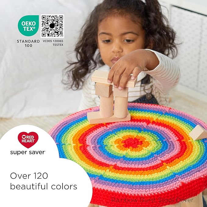 Red Heart Super Saver Ombre Marigold Yarn - 2 Pack of 283g/10oz - 100% Acrylic - #4 Worsted (Medium) - 482 Yards - Knitting/Crochet