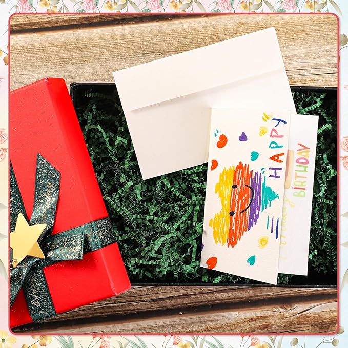 20 Sets Watercolor Cards with Envelopes, 140lb/300GSM Watercolor Paper Cards, 4x6 Inch Foldable Blank Cards and Envelopes for Wedding Invitations Greeting Thank You Card Mothers Day Gifts for Mom