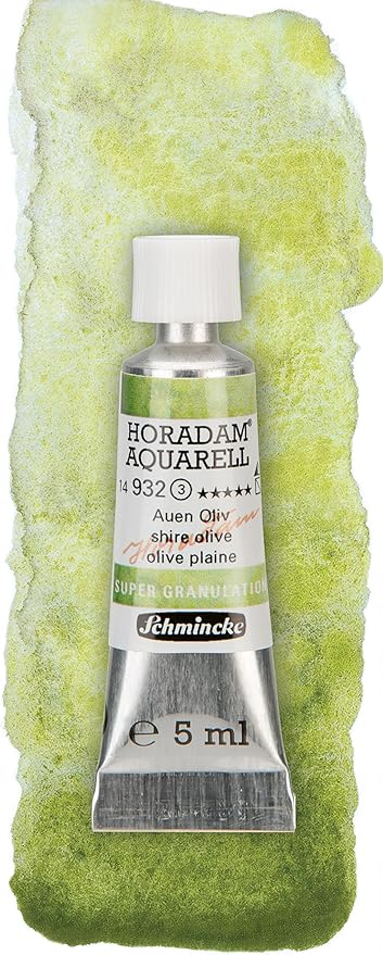 Schmincke Horadam® Aquarell, Super Granulation Trio Aue, 5 ml Tubes, 74 619 097, Cardboard Set, Very Strong Granulating colors, Finest, Super Granulating Watercolors