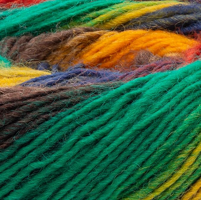 YarnArt Forza Festival Self-Striping Wool Blend Fingering Yarn, 100g (459 yd) – Gradient Color Yarn for Knitting, Crochet, Socks & Shawls (2912)