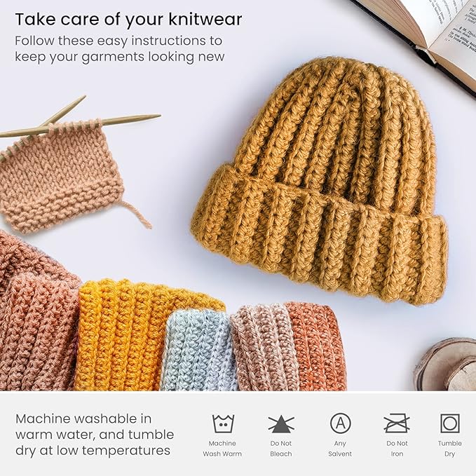 ARTEZA Acrylic Yarn for Crocheting, 4 x 200-g Skeins of Worsted Yarn for Knitting, Going for Gold A103, Knitting & Crochet Supplies