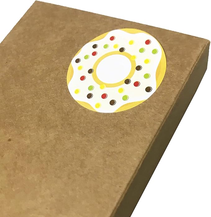 donut stickers sheets set, 1.5" - 20 sheets, 200 stickers