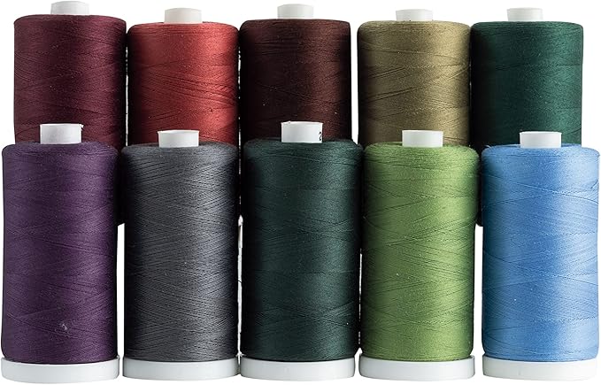 connecting threads 100% cotton thread sets - 1200 yard spools (set of 10 - countryside)