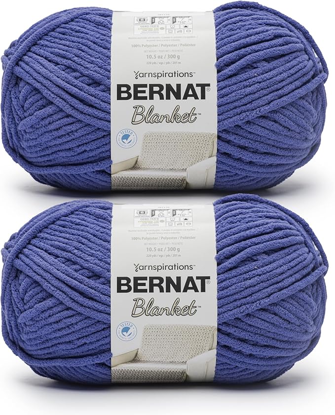 Bernat Blanket BB - 2 Pack of 220 Yards/10.5 oz Surf 100% Polyester Yarn