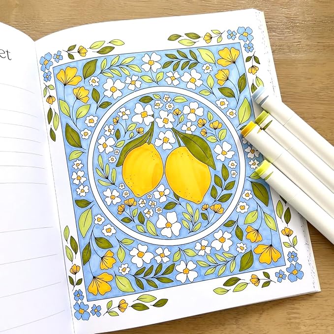 Elyse Breanne Design, The Good Life Coloring Book: 40 Mediterranean Coast-Inspired Designs to Help You Relax and Unwind