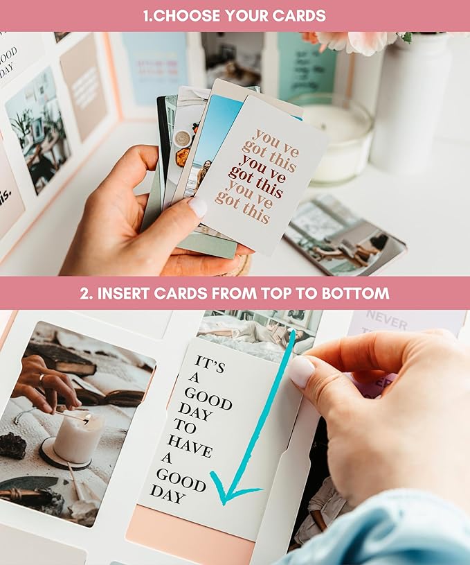 Lamare Vision Board Kit – Premium Dream Board Supplies – Complete Vision Board Supplies for Women, Mood Board Supplies & Collage Book for Manifestation