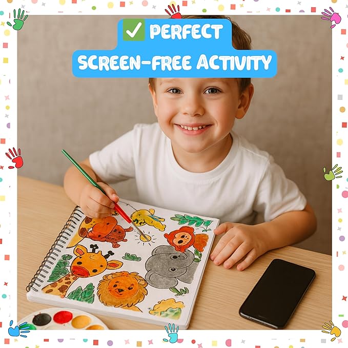 coloring pages, safari tour coloring book for kids – spiral bound, perfect for boys and girls. features lions, elephants, giraffes & more wild adventures! thick 199 gsm paper, sheet size 8.5x11 in.