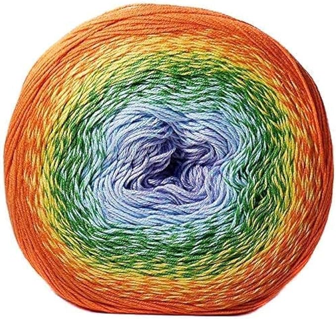 YarnArt Flowers – Gradient Cotton Acrylic Blend, 250g (8.8 oz), 1094 yds, Lightweight Sport Yarn for Crochet, Knitting, Shawls, Summer Projects (255)