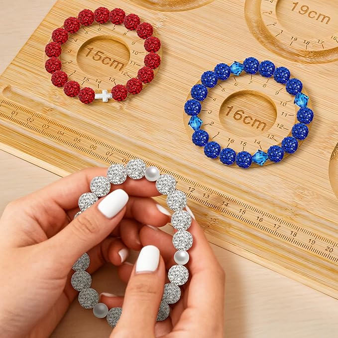 256Pcs 10mm Rhinestone Beads Kit for Jewelry Making, 3 Colors Round Disco Ball Sparkly Beads with Cross Charms and Accessories for DIY Baseball Necklaces Bracelets Earrings