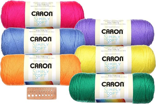 Caron Simply Soft Yarn Assortment (Neon)