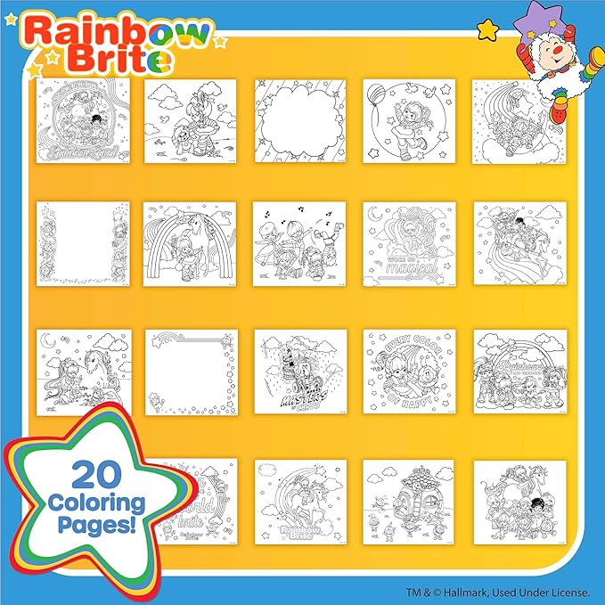 Rainbow Brite Sketchbook 20 Pages & 100+ Stickers