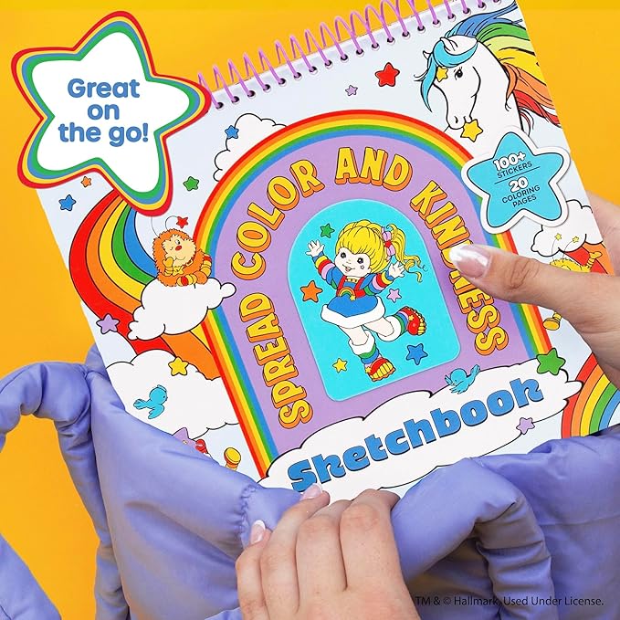 Rainbow Brite Sketchbook 20 Pages & 100+ Stickers