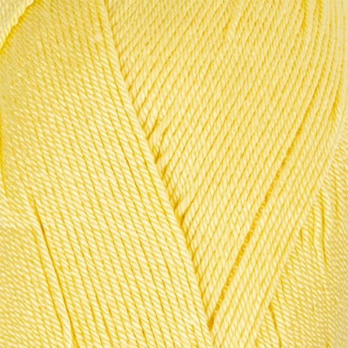 Estako Dream, 100% Microfiber Acrylic Yarn, Soft, Super Fino/Fingering Weight (1) for Crochet and Knitting 3.5 Oz (100g) / 382 Yrds (350m) (72008 - Light Yellow)