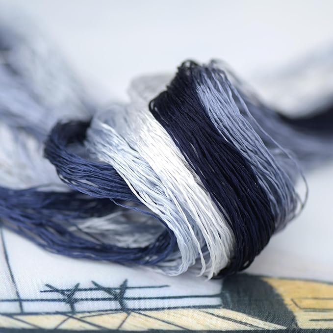 Mulberry Silk Floss Embroidery Thread Floss-Cross Stitch Threads China Silk Woven Jewelry Threads DIY Sewing Kits (22)