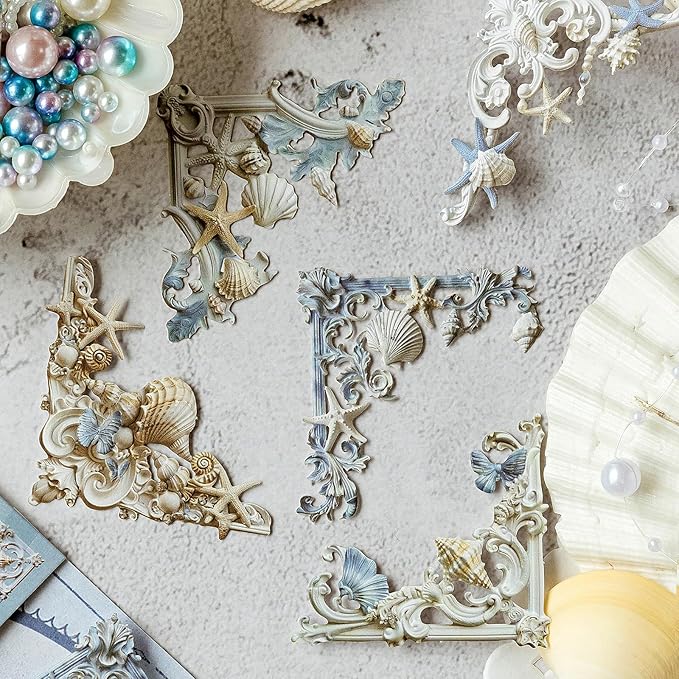 120 Scrapbook Embellishments Corner Frame for Scrapbooking Supplies，Flower Window Decorative Craft Paper Frame for Junk Journaling, Card Making kit, DIY Crafts Album Decor