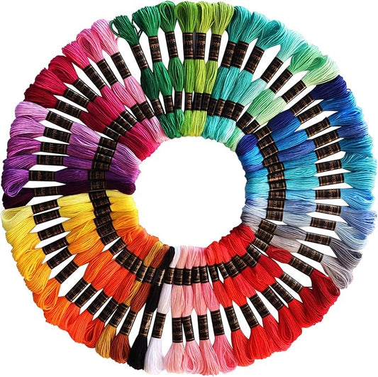 61 Rainbow Colors Embroidery Floss - Friendship Bracelet String - Embroidery Thread for Cross Stitch, Hand Embroidery, String Art