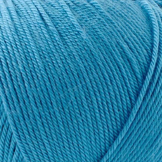 Silky Touch Acrylic Yarn - Soft Sport Weight Yarn for Crochet & Knitting - 100g / 383yds - 100% Microfiber Acrylic - Lightweight Fine Smooth Yarn(Blue - Turquoise, 2 Skeins)